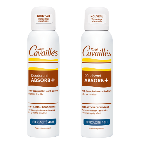 Rogé Cavaillès Déodorant Anti-Traces Absorb+ 48h Lot de 2×150 ml