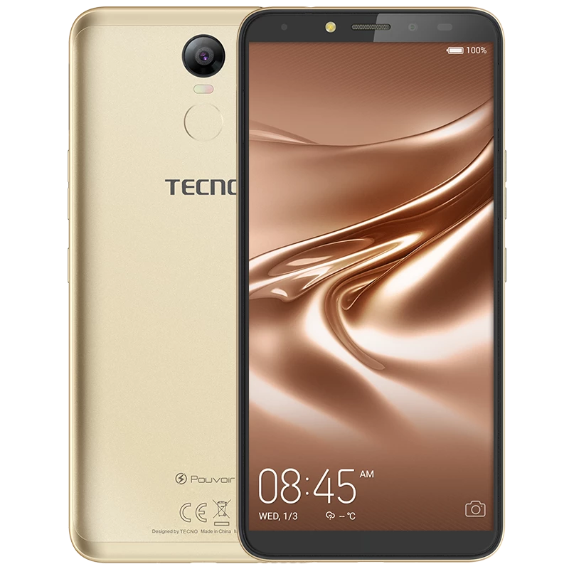 Tecno Pouvoir2 Pro- Mémoire 16 Go – RAM 2 Go – Photo 13 Mp- Ecran 6″