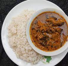 White rice and  banger stew