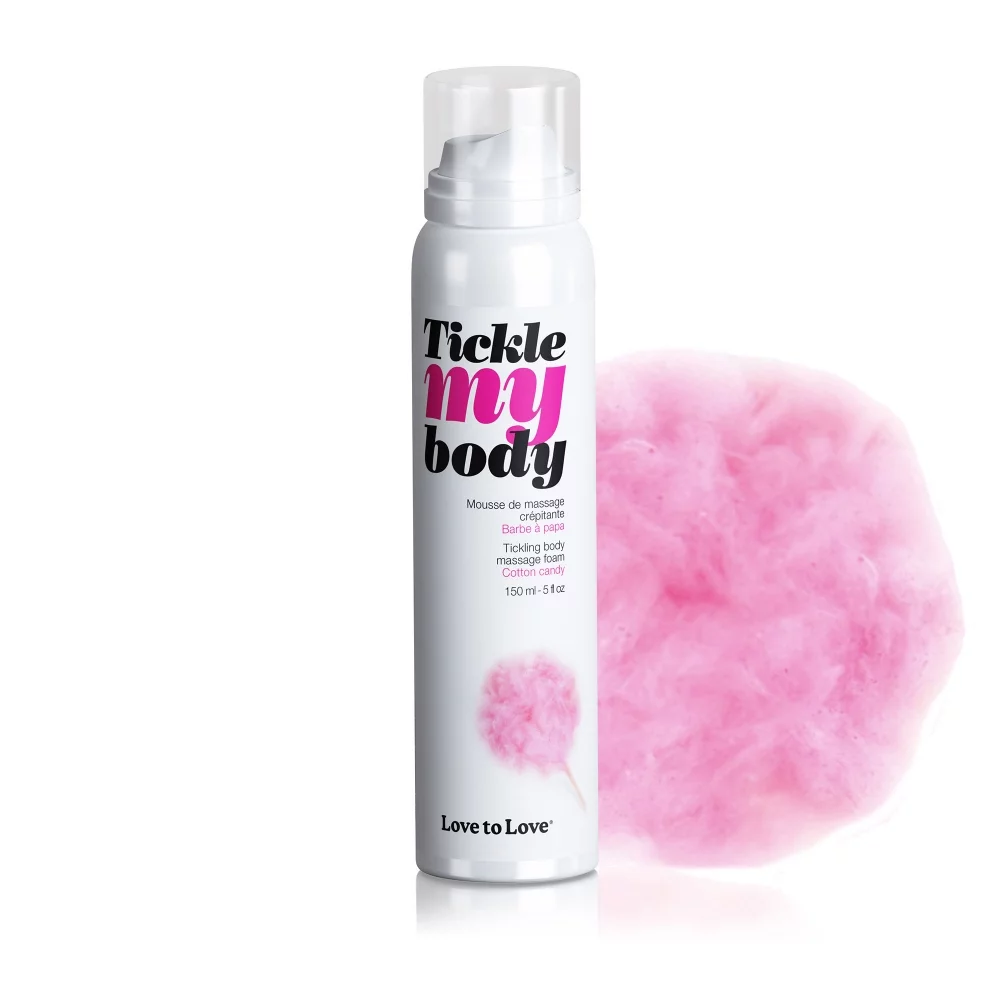 Tickle My Body Mousse de Massage Crépitante Barbe à Papa