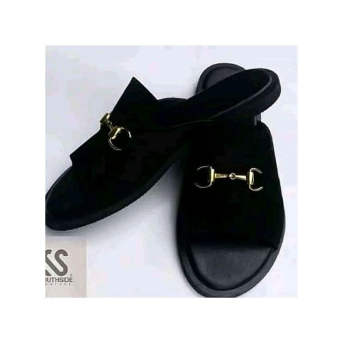 chaussons palmiers - Noir . Rouge, Vert