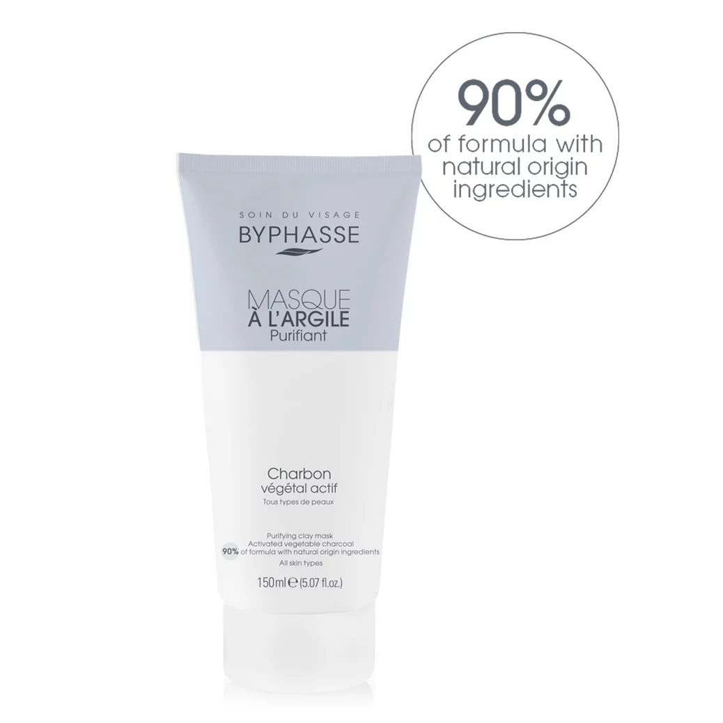 Byphasse Masque à l’Argile Purifiant Tous Types de Peaux 150ml