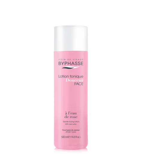 BYPHASSE Lotion tonique à l’eau de rose tous types de peaux 500 ml