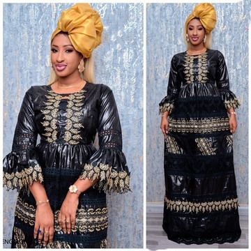 Glamorous bazin African boubou