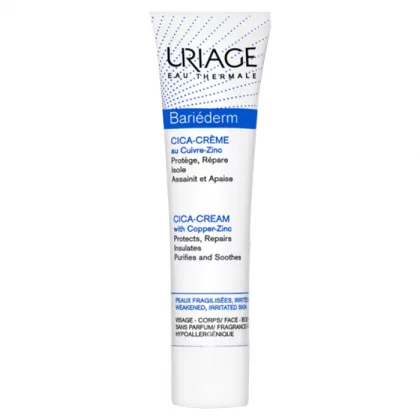 URIAGE BARIÉDERM CICA – Crème Réparatrice au Cuivre-Zinc, 40ml