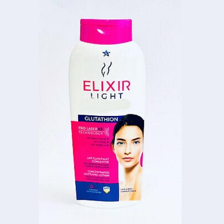 Elixir light – glutathion lait clarifiant concentré, 500 ml