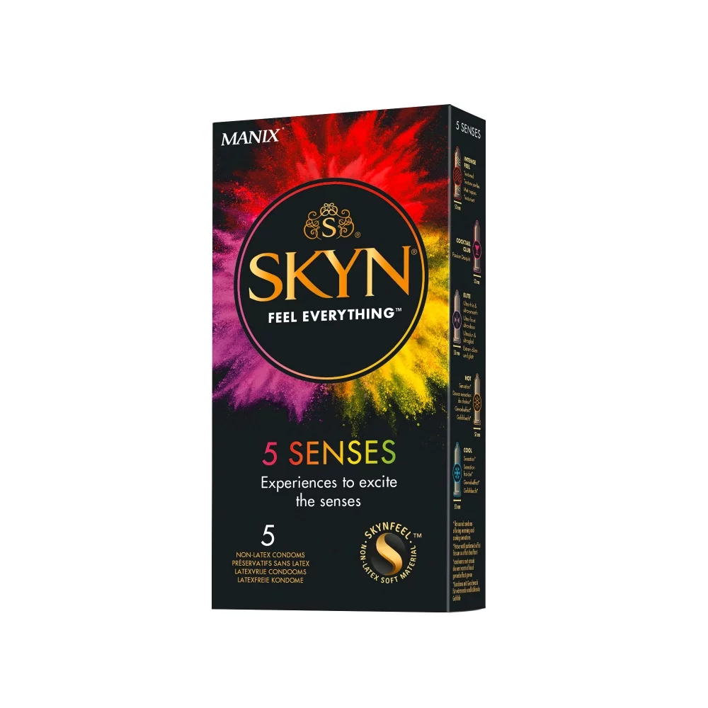MANIX SKYN 5 Senses Préservatifs Boite de 5