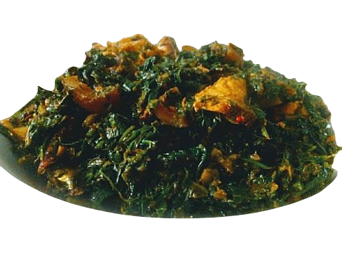 2 LITERS OF VEGETABLE SOUP WITH DRY FISH AND GOAT MEAT