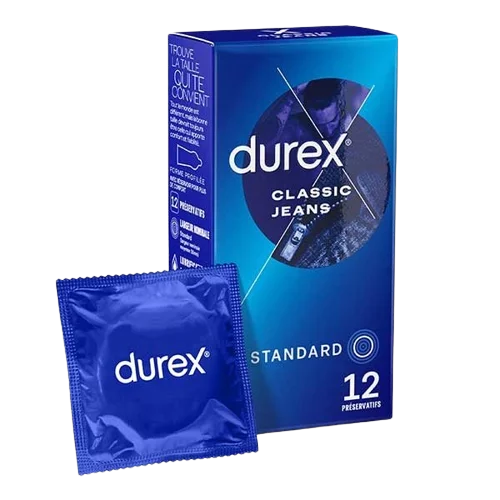 Durex Préservatifs Classic Jeans Boîte de 12