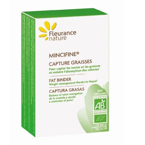 Fleurance Nature Mincifine capture graisses Bio. Complément alimentaire. Boîte de 28 comprimés.