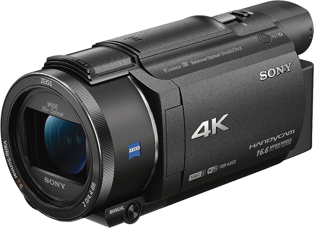 Sony FDR-AX53 Caméscope 4K Zoom Optique 20x Capteur CMOS Exmor R