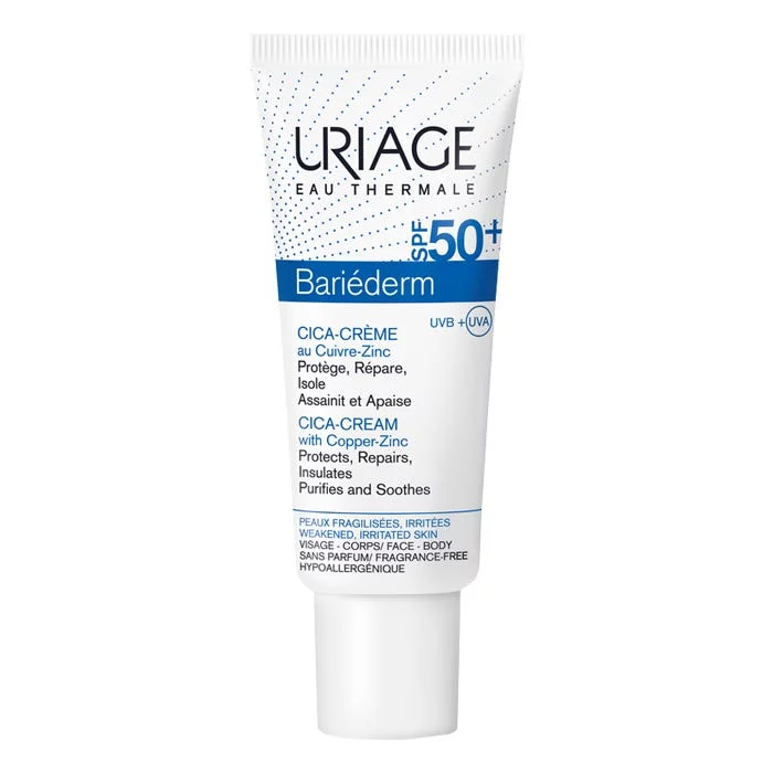Uriage Bariéderm Cica Crème Au Cuivre Zinc Spf 50+, 40ml